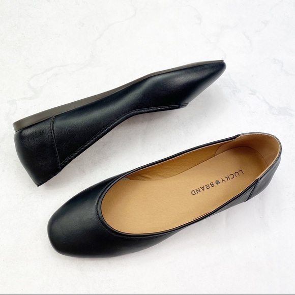 [Lucky Brand] Classic Black Flats - Picture 1 of 3